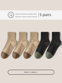 Men's Comfy Cotton Socks: Breathable Moisture-Wicking Fit