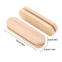 Heat Resistant Wooden BBQ Pan Handles - 2 Pcs Grilling Accessories