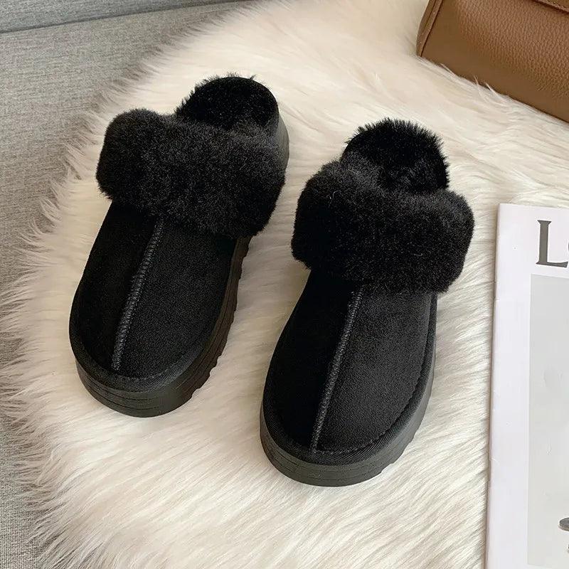 Winter Plush Fur Slides: Designer Luxury Slip-on Sandals - Cozy & Stylish  ourlum.com   