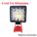 New LED Flashlight Outdoors Flood Lights For 18V Work Light