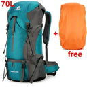 Waterproof Nylon Bag Camping Travel Backpack With Rain Cover