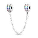 Safety Chain Silver Plated Beads Classic Safety Chain Charm