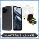 [World Premiere] HOTWAV Note 13 Pro 6.6'' HD+ Android 13 16GB+256GB Octa-Core 50MP NFC 5160mAh 18W Charging Add To Cart&Wishlist  ourlum.com Black Add K75 Mexico Standard Package