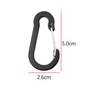 5pcs Tools Carabiner Outdoor Backpack Camping Climbing Booms Fishing Hook Keychain Lock Buckle Snap Clip