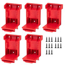 5PCS Wall-Mount Tool Holder for Dewalt & Milwaukee Battery