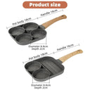 Non-Stick 4-Hole Omelet and Pancake Frying Pan Cookware