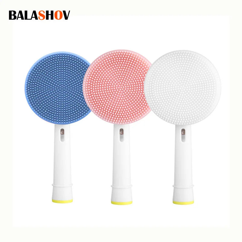 Electric Facial Cleansing Brush Toothbrush Head Replacement Brush Heads Ultrasound Cleansing Head Face Skin Care Tool for Oral-B