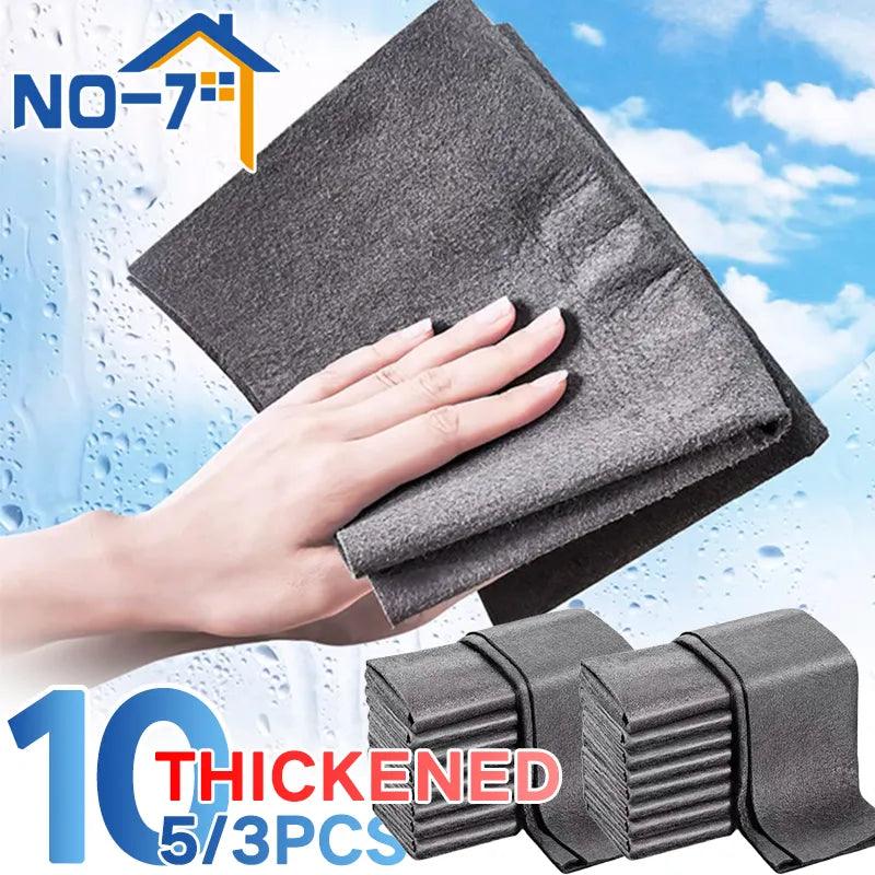 Miracle Microfiber Glass Cleaning Cloths - Set of 10  ourlum.com   