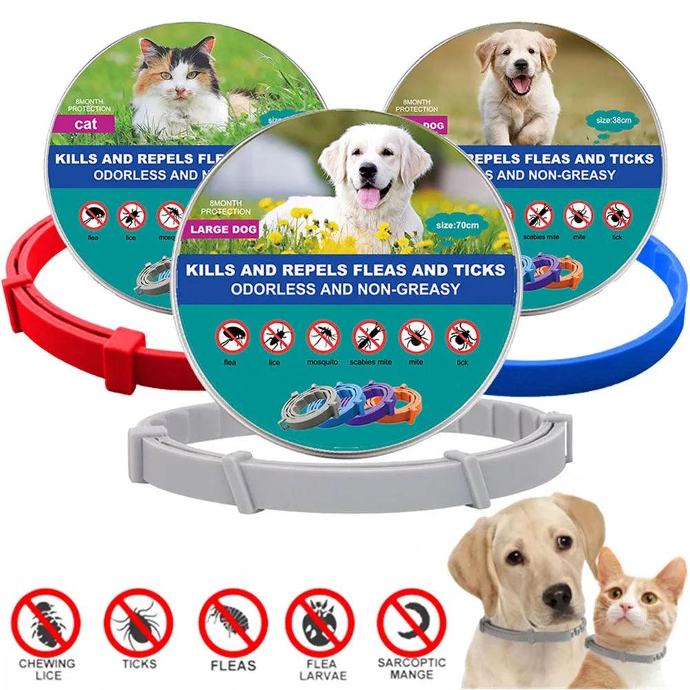 Veterinary Anti-Flea Tick Collar: Adjustable for Cats Dogs, Breakaway Safety, Durable Material  ourlum.com   