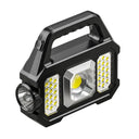 High Power LED Flashlight Solar Camping Work Light USB Charging