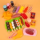 Kids BBQ Cooking Play Set - Safe Kitchen Toys for Kids