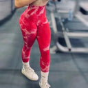 Trendy Tie-Dye High Waist Yoga Leggings for Women with Booty Lift  ourlum.com   