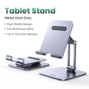 Adjustable Aluminum Tablet Stand: Universal Holder for iPad & Phone  ourlum.com Tablet Stand 5 CHINA 