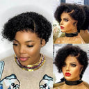 Trendy Pixie Cut Curly Wig Premium Brazilian Remy Deep Wave