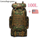 Large 80L/100L Tactical Backpack for Hiking and Camping