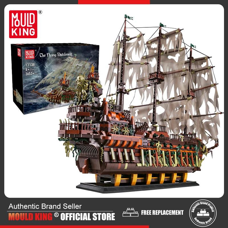 Flying Dutchman Pirate Ship Building Blocks - Educational Gift for All Ages