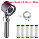 4 Modes Ultimate High Pressure Shower Head with Filter: Relaxing Massage  ourlum.com Set A  