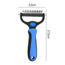 Professional Pet Deshedding Brush for Dogs and Cats: Reduce Shedding, Prevent Tangles, and Promote Blood Circulation  ourlum.com B Blue L  