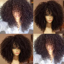 Afro Kinky Curly Hair Wigs Luxurious Style Upgrade 16 Inch