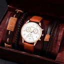 Luxury Men's Leather Watches Set for Elegant Style