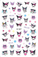 Adorable Cartoon Hello Kitty Nail Sticker Set for Nail Art