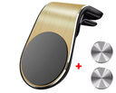 Magnetic Car Vent Phone Holder for GPS Navigation & Calls  ourlum.com Gold Fixed Holder  