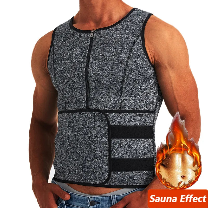Sculpting Sauna Sweat Vest for Men - Body Transformation Gear  Our Lum   