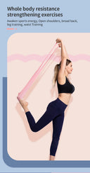 Versatile Yoga and Pilates Resistance Band 150cm Durable Rubber