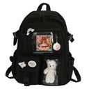 Cute Women Backpack: Stylish & Waterproof School Bag for Girls - TrendySEO  ourlum.com black  