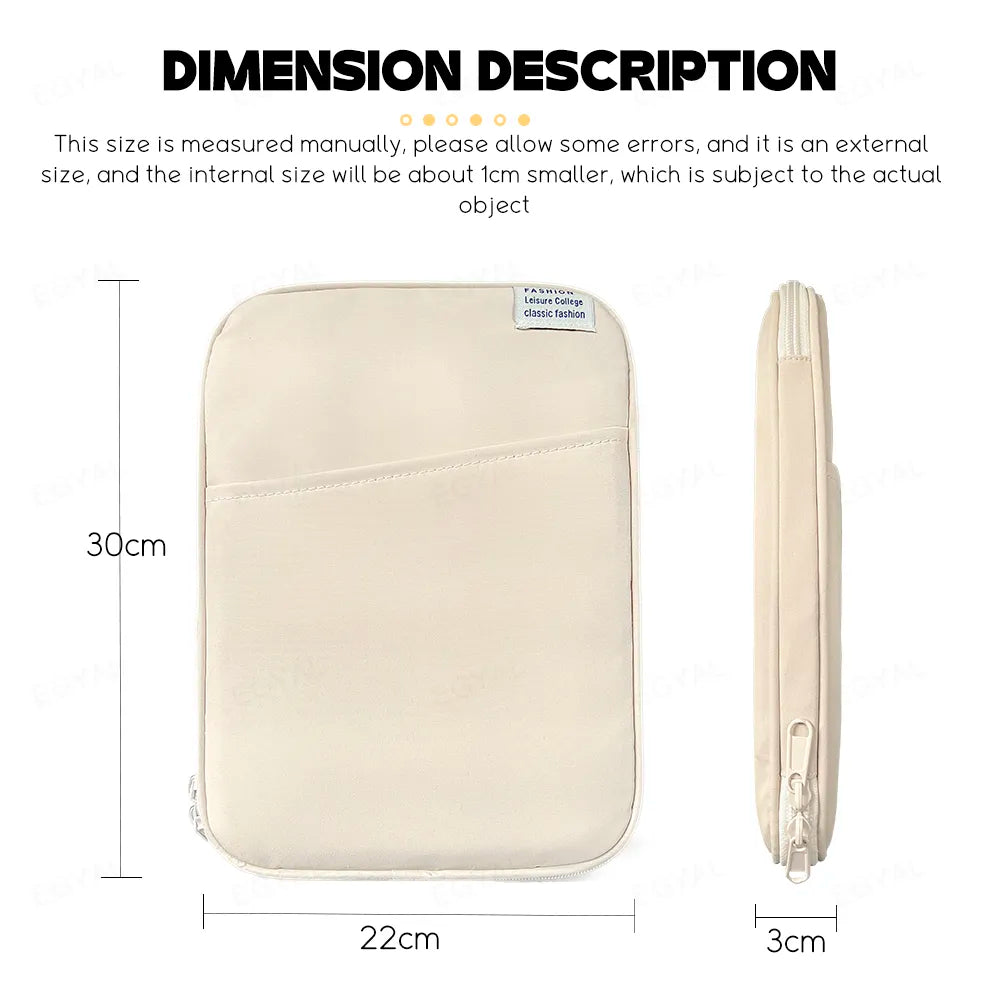 Tablet Sleeve Bag: Stylish Shockproof Waterproof Pouch for iPad and Galaxy Tab  ourlum.com   