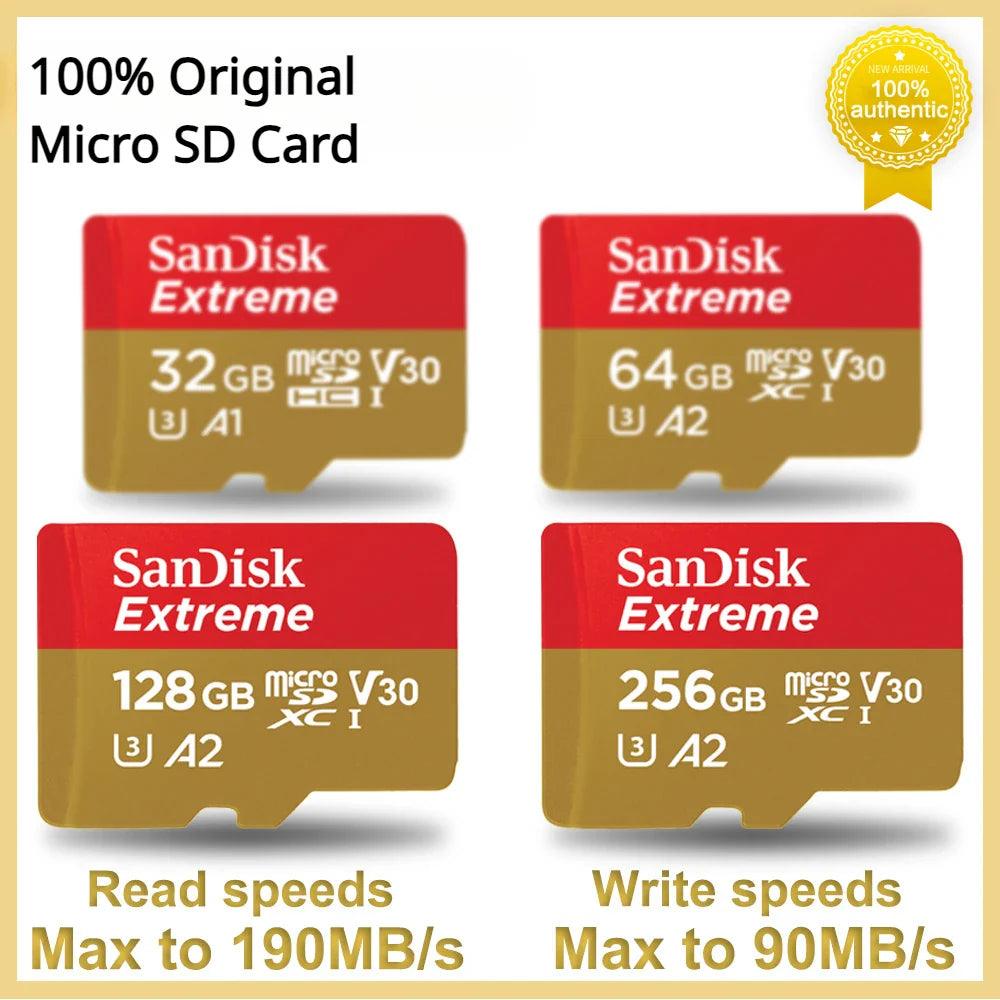 SanDisk Extreme microSDXC: High-Speed UHD Video Storage & Fast Data Transfer  ourlum.com   