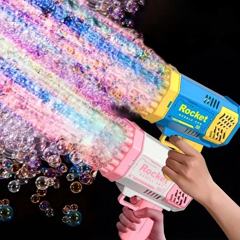 Outdoor Bubble Machine with 40 Holes - Automatic Bubble Blower with Lights  ourlum.com   
