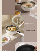 4.5L Smart Electric Wok Multi-function Electric Pot Reservation Steamer Non-stick Fry Pan Large Capacity Electric Hot Pot 220V