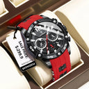 POEDAGAR Chronograph Watch Military Quartz Timepiece for Men