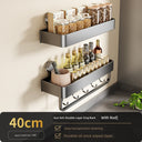 Suction Cup Punch-Free Wall Condiment Hook Rack Storage