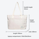 Canvas Laptop Tote Bag: Stylish and Shockproof Carry-All