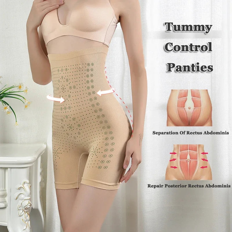 High Waist Tummy Control Shapewear - Slimming Body Shaper with Hip Lifter Support