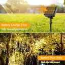 Solar LED Fairy String Lights - 8 Modes Quick Charge Decor