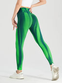 Aurora Gradient Seamless Butt Lift Yoga Leggings for Women  ourlum.com ck-Green L 