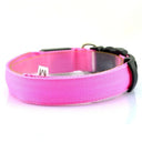 LED Glow Safety Dog Collar: Adjustable Flashing Necklace for Dogs and Cats  ourlum.com Pink XS Neck 28-38cm 