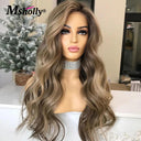 Chocolate Brown Body Wave Lace Front Wig 30 Inch Remy Hair