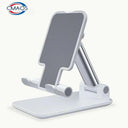 Adjustable Metal Tablet Holder Stand - Foldable Hands-Free Support