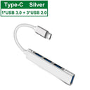 USB C Hub Multi Splitter: Seamless Connectivity Upgrade for Devices  ourlum.com Type C 3.1 Silver  