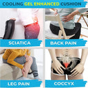 Cooling Gel Memory Foam Seat Cushion for Tailbone Relief