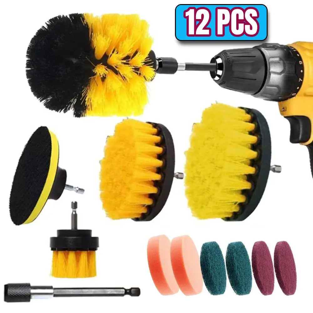 Electric Drill Brush Kit: Versatile Power Scrubber Set for Effective Cleaning  ourlum.com   