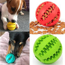 Interactive Rubber Chew Toy Balls for Pets Dental Fun