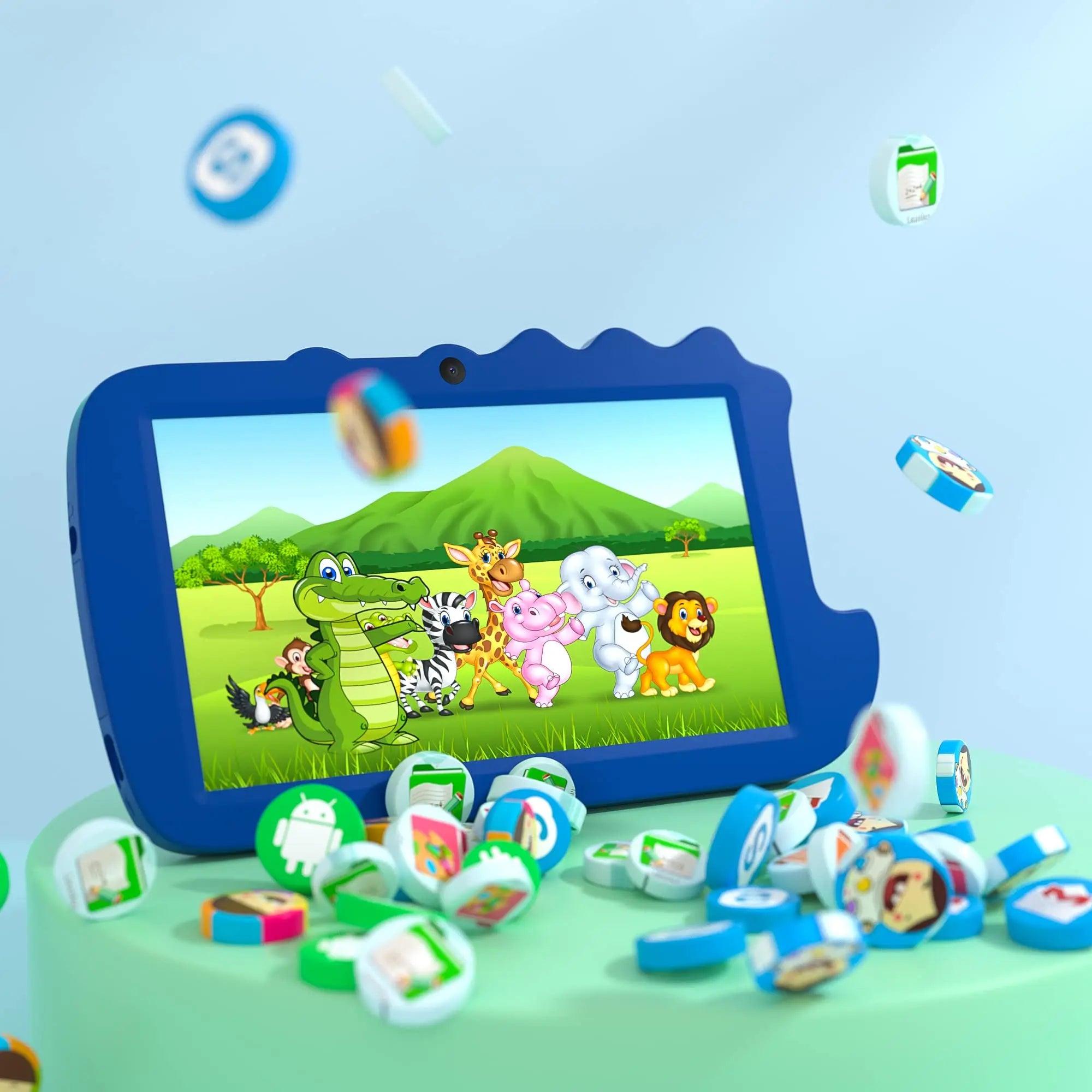 QPS Best Gift 7 inch Kids Tablet Children Pre-Installed Educational APP Android Tablet Pc for Boys Girls  ourlum.com   