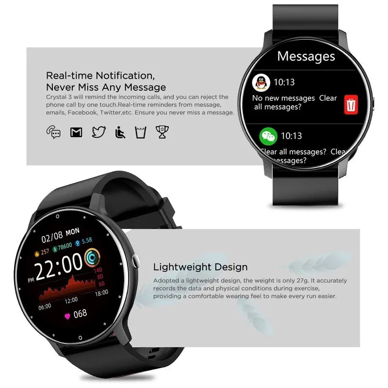 LIGE Smart Watch: Advanced Fitness Tracker & Heart Rate Monitor  ourlum.com   