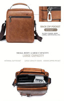 Brand Men Shoulder Bag for 9.7 Inch iPad PU Leather Flaps