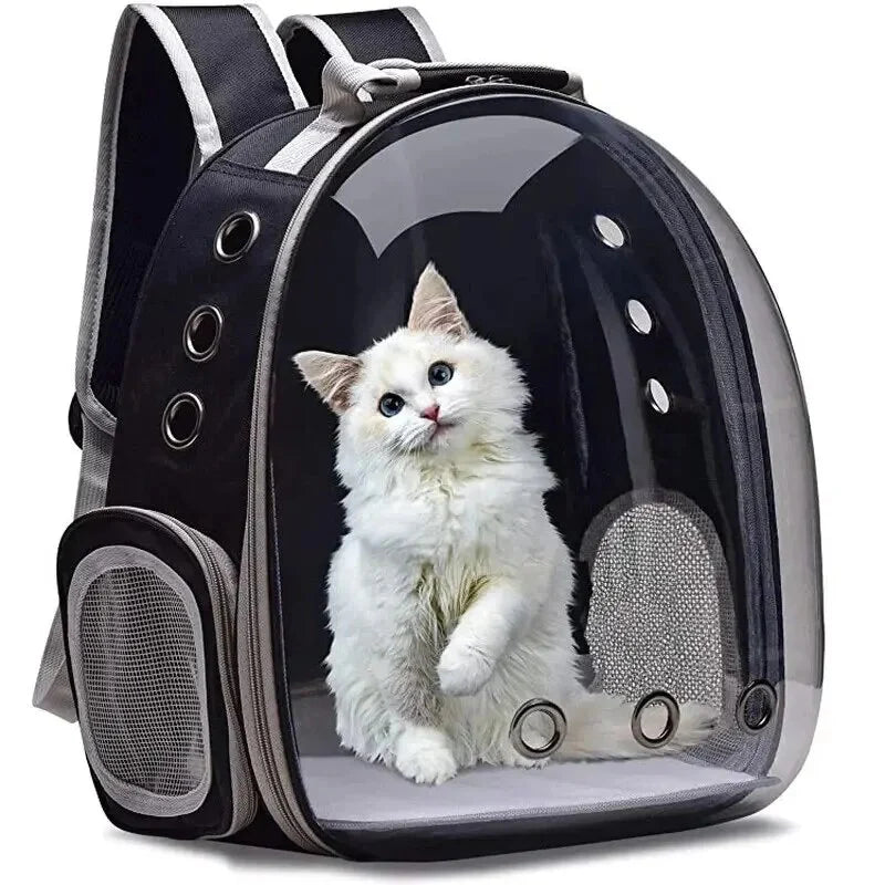 Cat Bubble Pet Backpack: Transparent Capsule Design for Travel  ourlum   